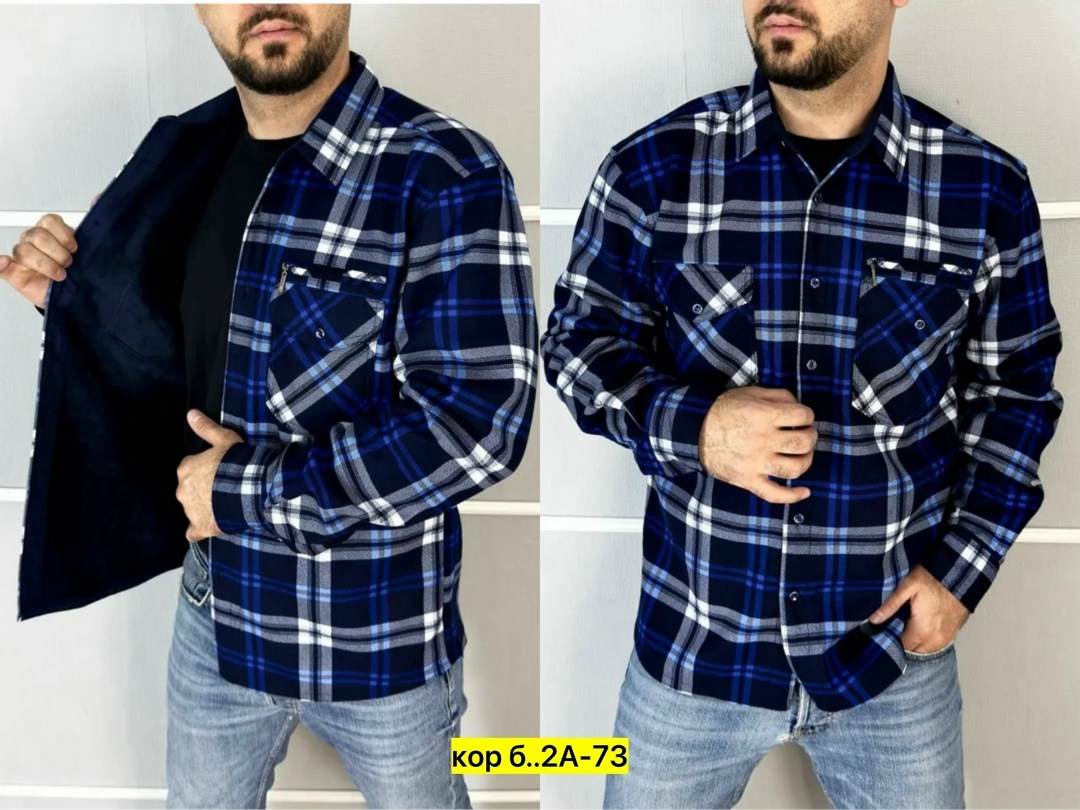 рубашка теплая на флисе,рубашка в клетку теплая h&h fashion,мужская рубашка,рубашка мужская на флисе,рубашка на флисе