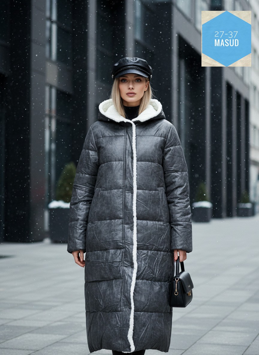 пуховик удлиненный,пуховик,двусторонний пуховик,пуховик двухсторонний,пуховик зимний длинный vesven