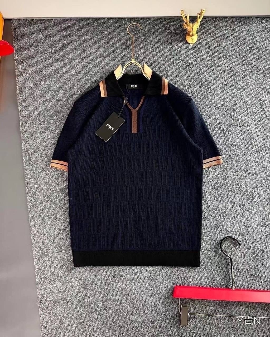 поло fendi,мужская мода,мужская кофта,поло с короткими рукавами,брендовые одежды