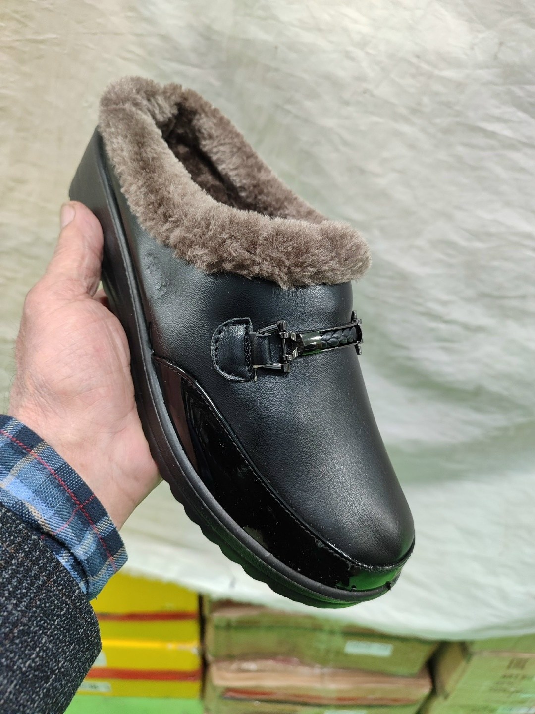 галоши утепленные с мехом сабо с опушкой liteks classic,утепленные женские галоши,галоши с мехом,галоши с меховой опушкой,женские галоши на меху