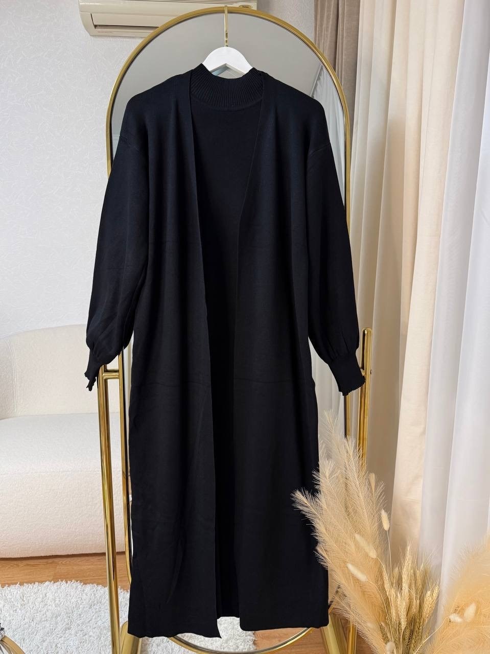 платье кардиган,двойка платье + накидка кардиган,платье накидка,стильное платье,платье лапша с кардиганом