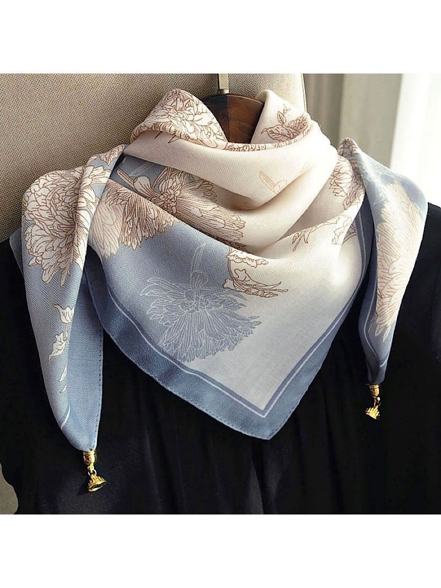 шелковый шарф,платки на шею,женский шелковый шарф с принтом,платки шейный,шарфы для женщин