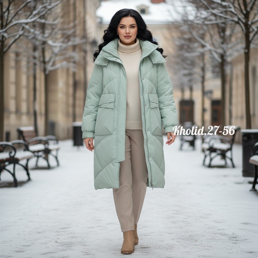 куртка зимняя длинная утепленная с капюшоном lucky fashion,пуховик зимний женский (куртка) удлиненный mako,пуховик женский,куртка женская,женская зимняя куртка