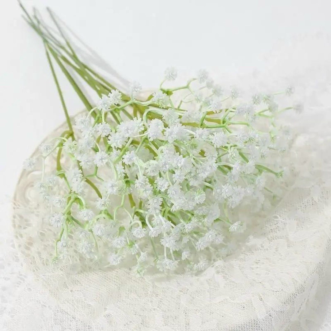 искусственные цветы гипсофила,искусственный цветок белый гипсофила букет,цветок гипсофил,цветы искусственные "ветка гипсофилы" 72см, белый,белая гипсофила букет