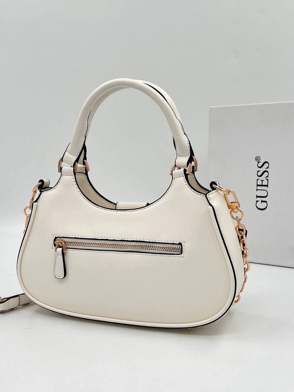 женская сумка guess,cумка guess,сумка через плечо guess,белая сумка guess,стильная сумка