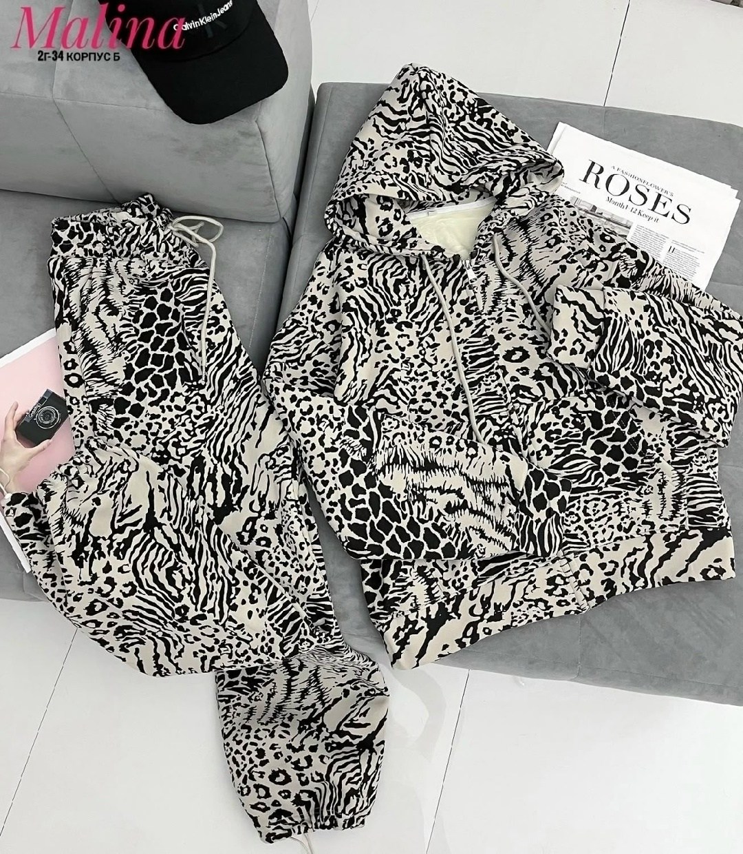 костюм двойка леопардовый,костюм женский на флисе,костюм на флисе,леопардовый костюм,костюм леопардовый женский