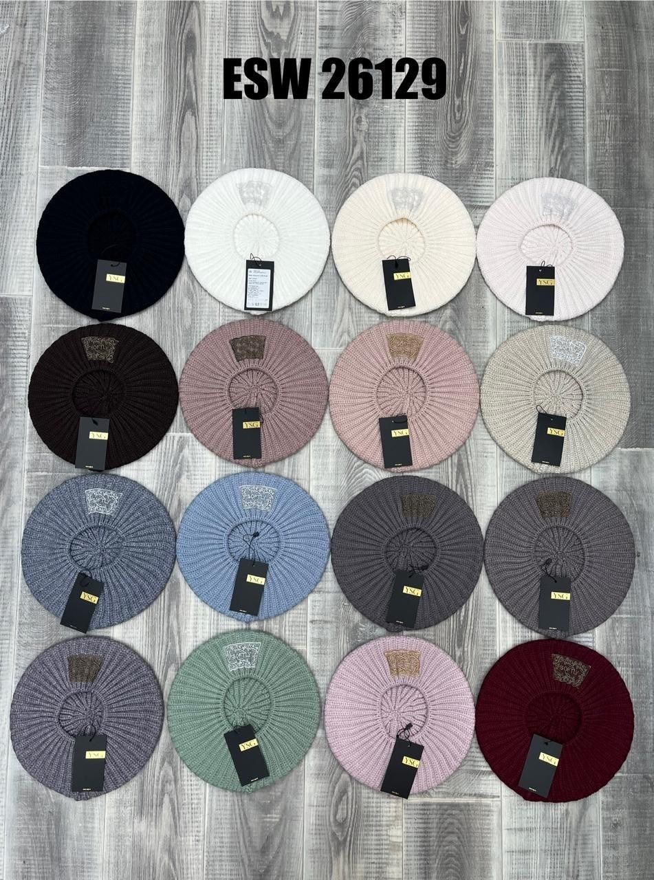 шапка одинарная с кашемиром esw 25587,шапка женская,женская вязаная шапка,шапка вязаная,шапка бини женская