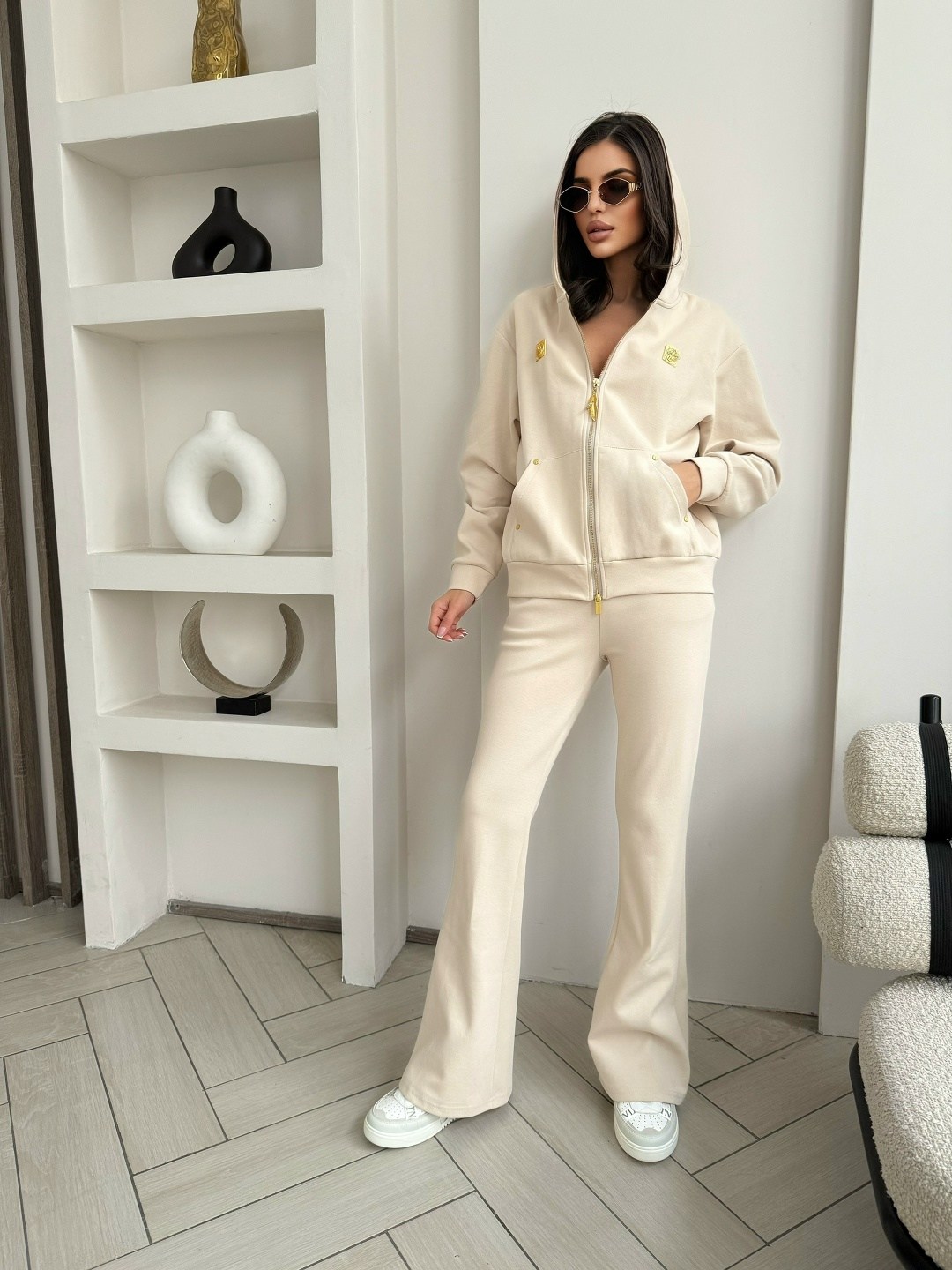 стильные костюмы,костюм бежевый,женский костюм,loro piana женский бежевый костюм premium,костюмчик на флисе