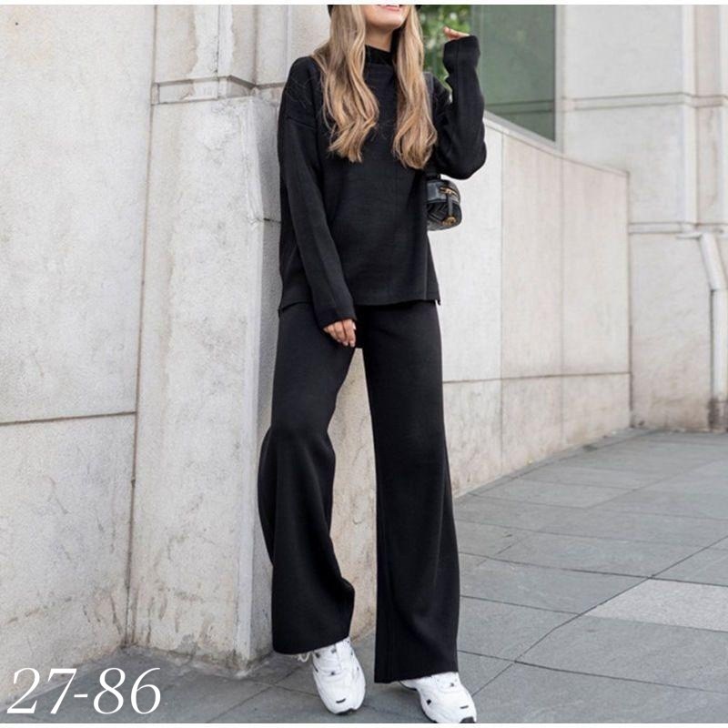 женский трикотажный брючный костюм,костюм с брюками,повседневный женский костюм,женский брючный костюм,костюм лапша с брюками женский