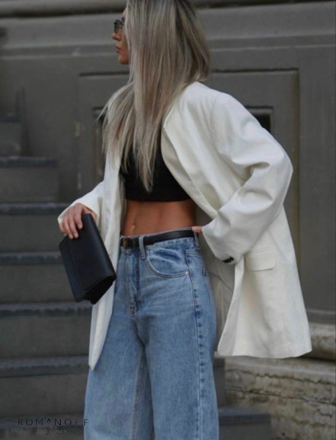 модный стиль одежды,джинсы тренд 2026,уличный стиль,штаны кэжуал