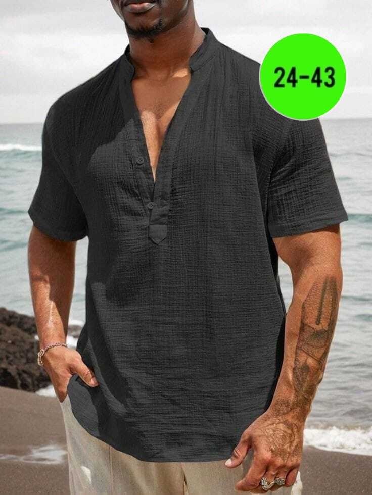 рубашка льняная мужская,рубашка мужская с короткими рукавами,мужская повседневная рубашка,рубашка мужская,повседневная рубашка