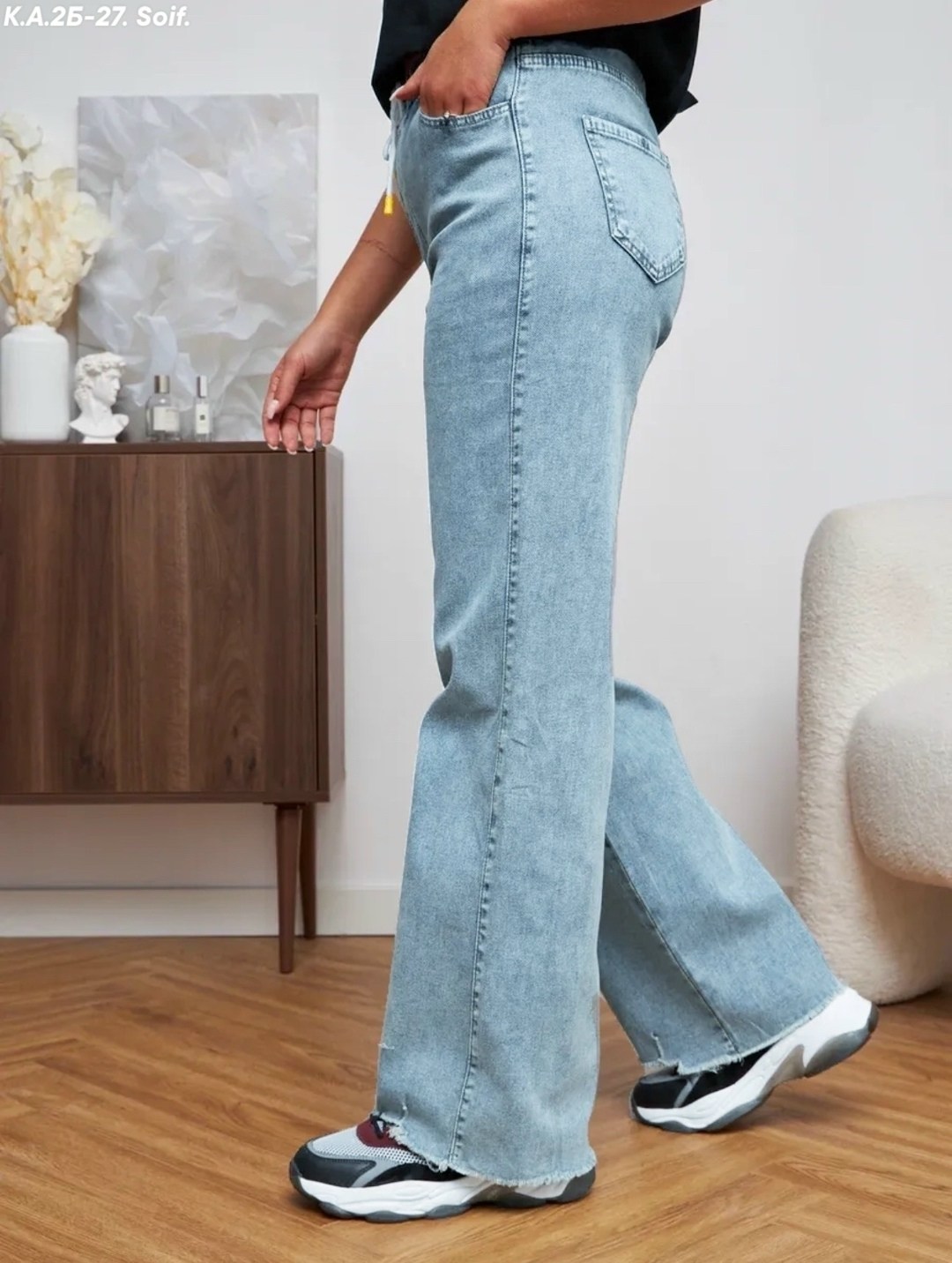 джинсы широкие,джинсы женские,джинсы широкие на резинке,джинсы модные,джинсы для полных