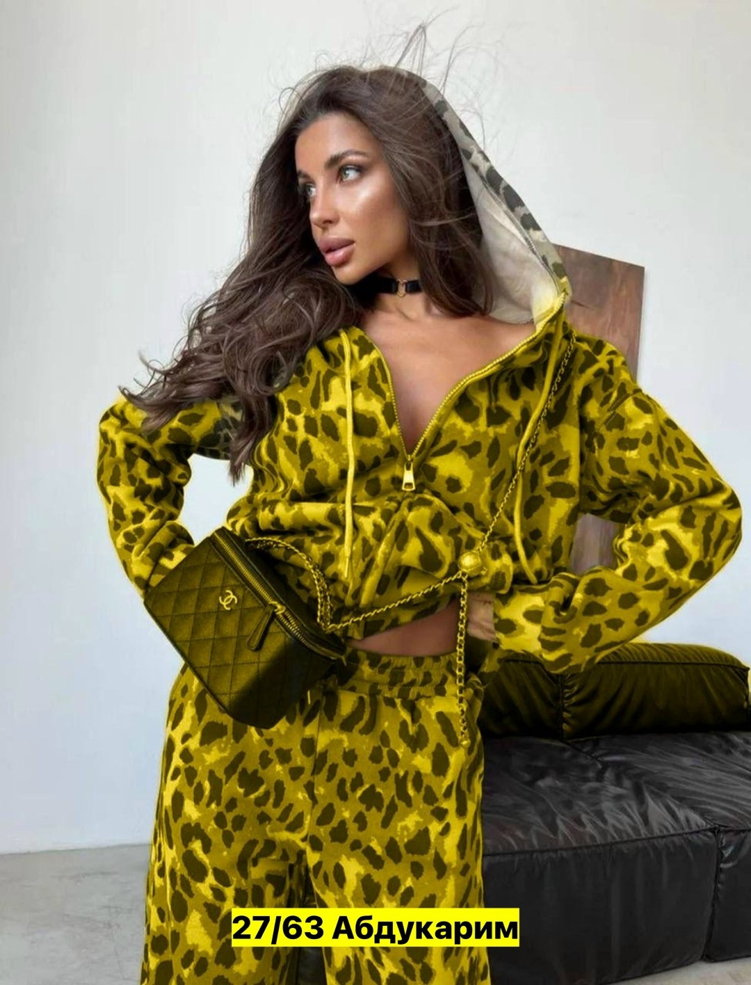 костюм двойка утепленный с капюшоном,спортивный костюм теплый леопардовый majiko,спортивный костюм теплый брючный леопардовый majiko,леопардовый костюм женский,костюм спортивный с начесом леопардовый