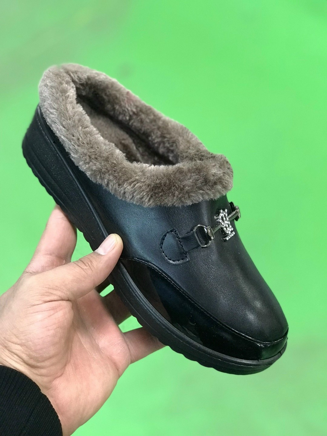 , женская,калоши с мехом,галоши с мехом, теплая