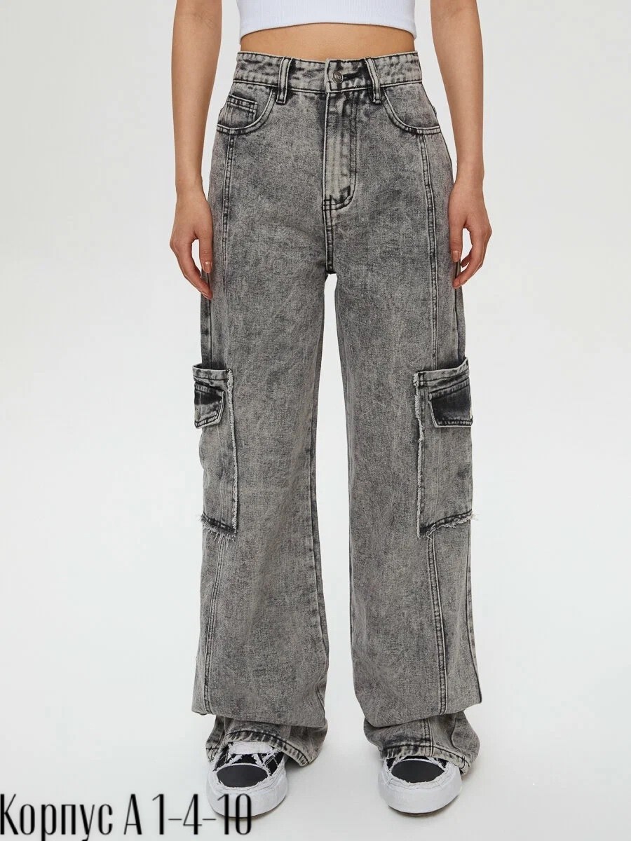 джинсы карго женские серые,джинсы карго feelz,женские джинсы,джинсы cargo,джинсы карго женские