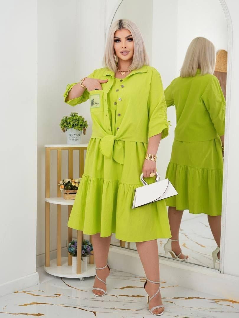 платье муслиновое мини с рюшами emberens,платье для девочек,детское платье,платье рубашка для девочки,платье для девочки из муслина