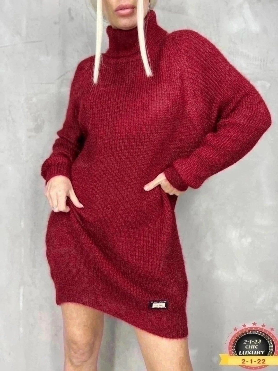 платье вязаное теплое,платье вязаное теплое welcomefashion,платье вязаное теплое welcomefashion 201270458,женское вязаное платье миди,платье вязаное