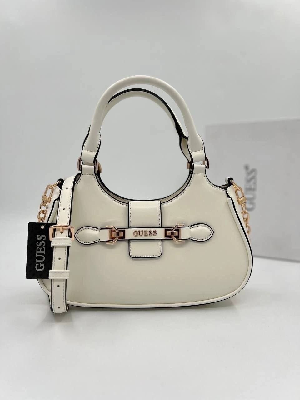 женская сумка guess,cумка guess,сумка через плечо guess,белая сумка guess,стильная сумка