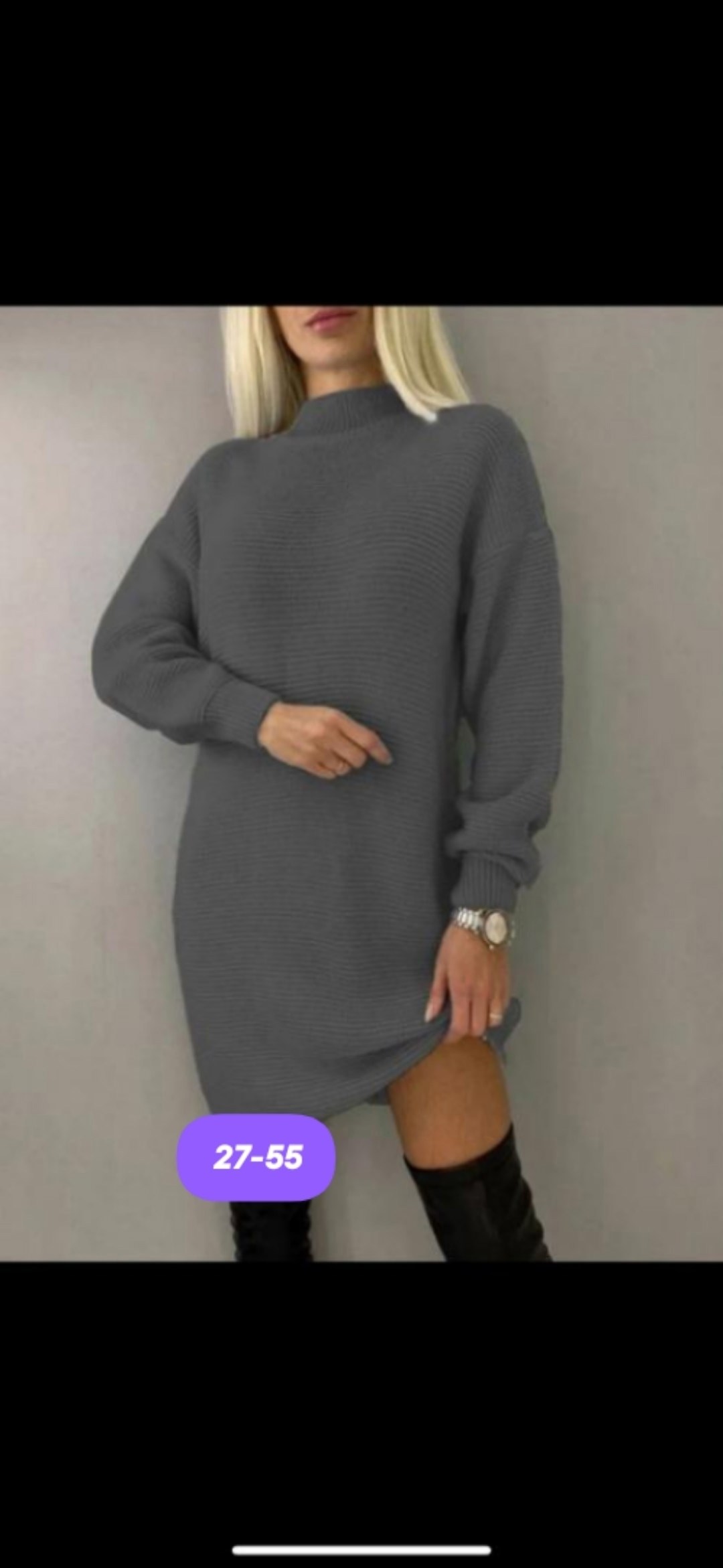 теплое вязаное платье - туника оверсайз abl&pom,вязаное платье туника,платье вязаное,свитер платье,платье туника теплое вязаное