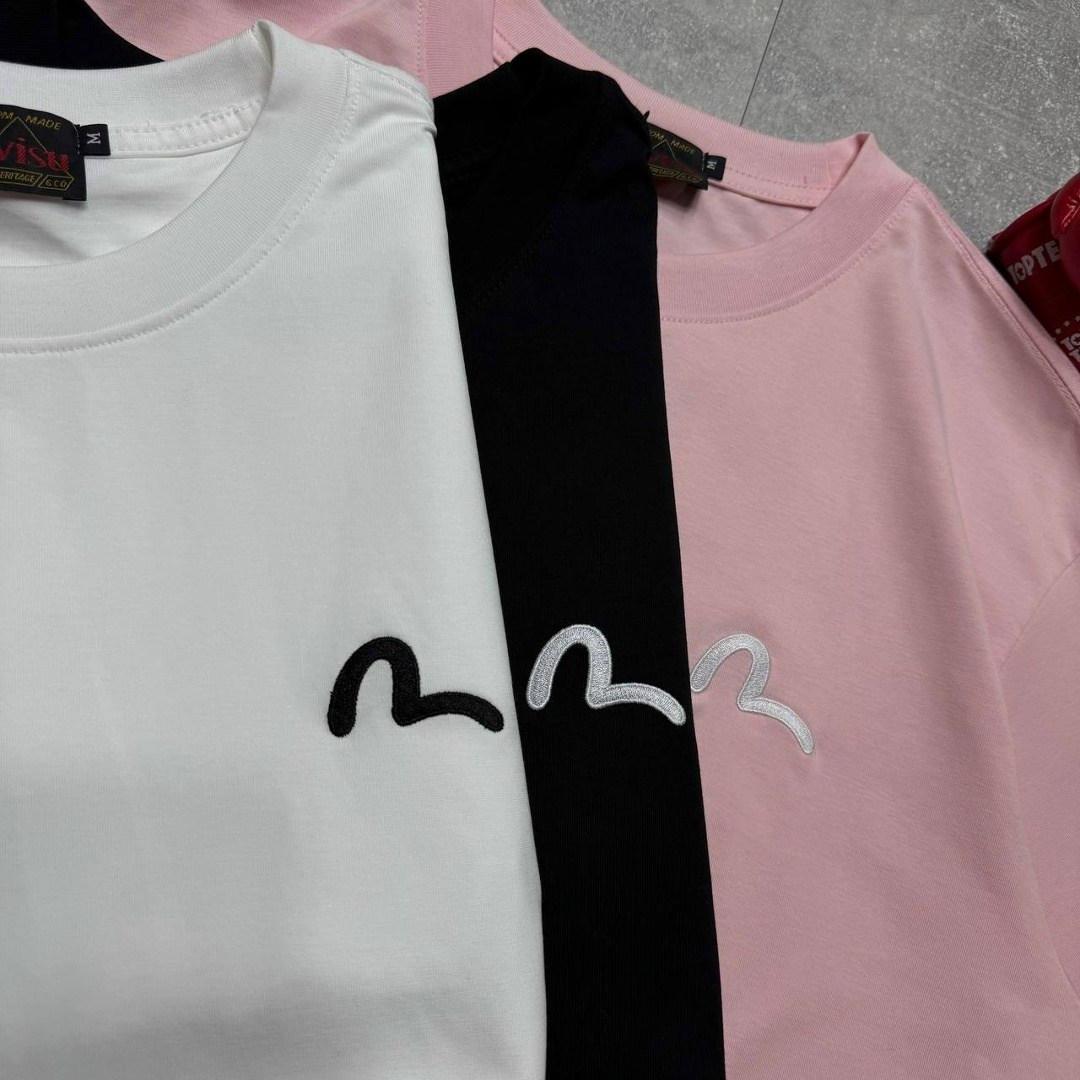 футболка evisu,evisu мужская футболка,футболка evisu белая,мужская футболка,футболки мужские белые