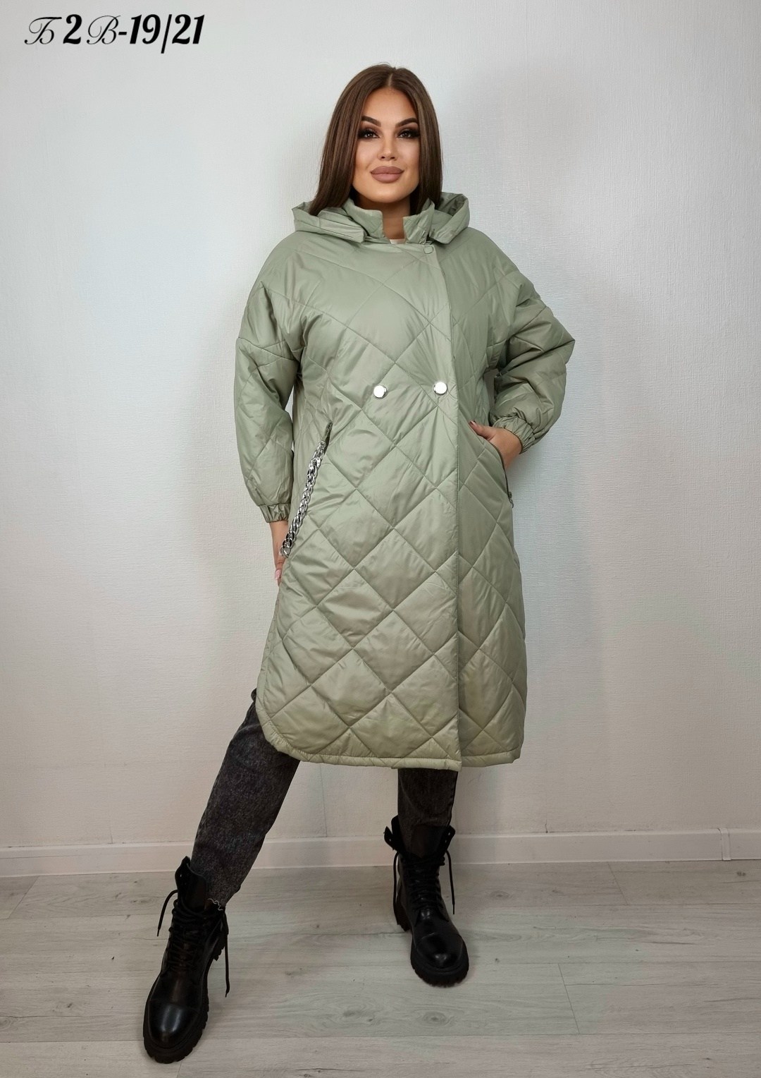 демисезонная куртка,женская демисезонная куртка,куртка удлиненная,куртка стеганая с капюшоном оверсайз,куртка