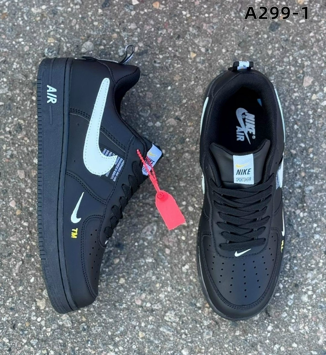 мужские кроссовки nike air force 1 ' 07 lv8 черный белый,кроссовки nike sportswear sneakers air force 1 07 lv8 черный,nike air force 1,nike air force 1 low black,nike air force 1 07
