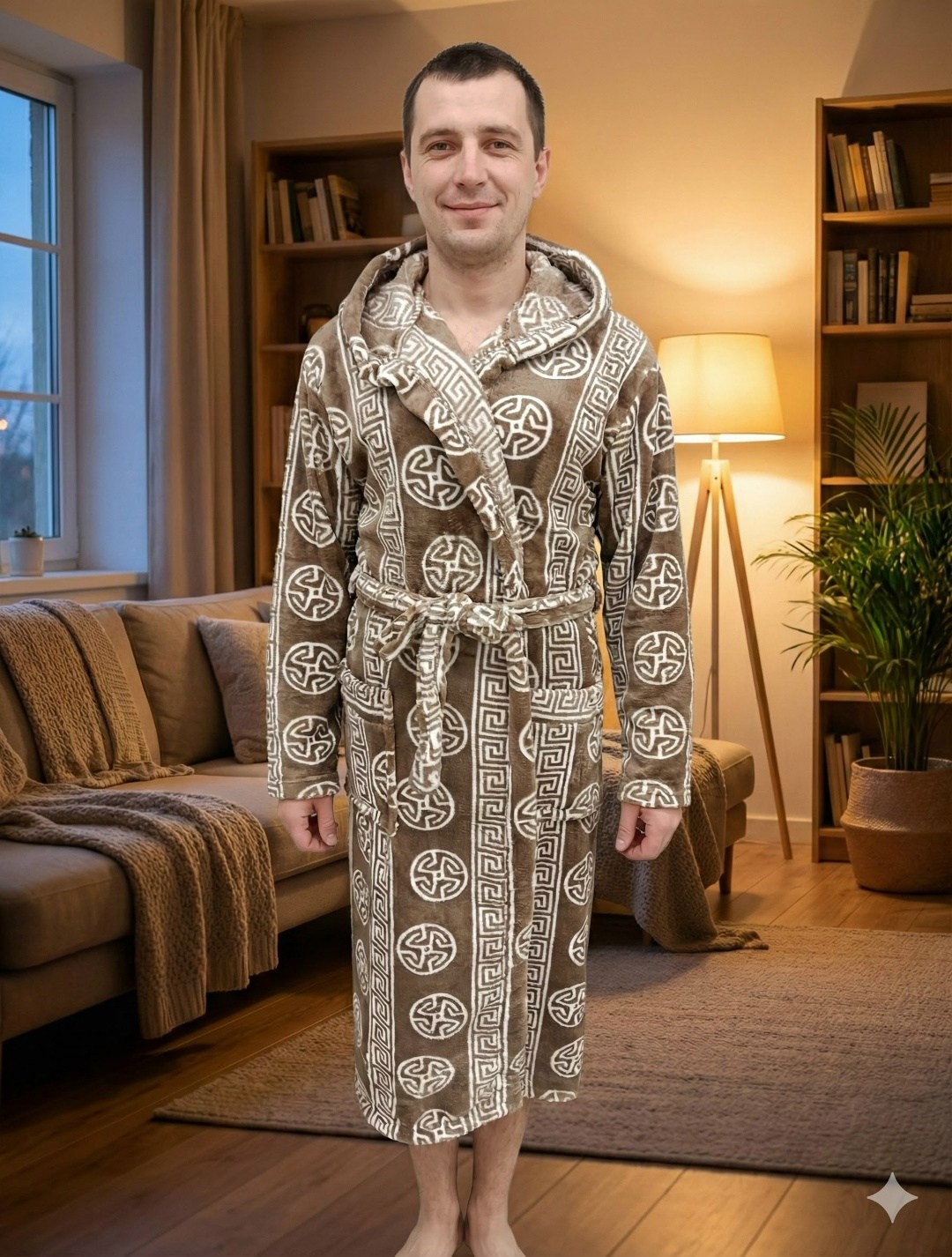 домашний мужской халат,мужской махровый халат,мужской халат с капюшоном,халат с капюшоном,халат мужской