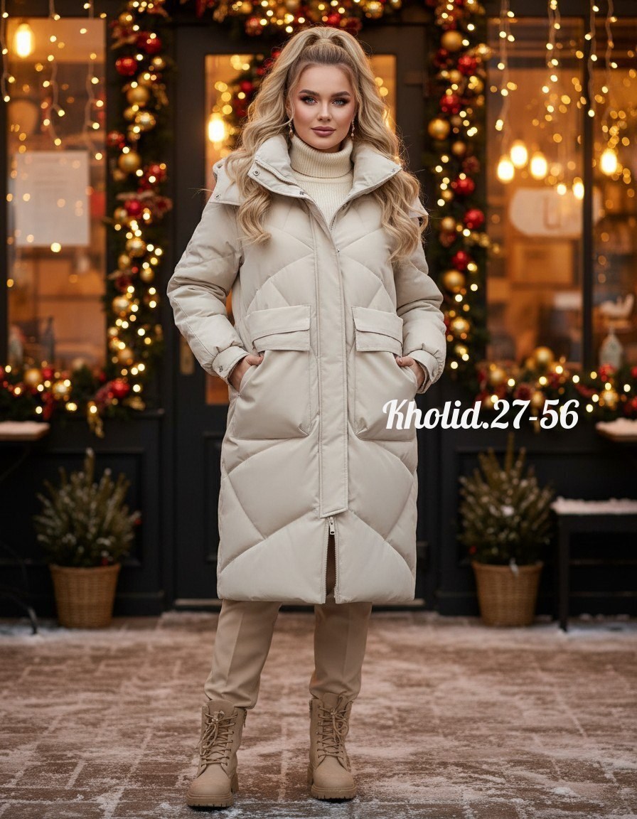 куртка зимняя длинная утепленная с капюшоном lucky fashion,пуховик зимний женский (куртка) удлиненный mako,пуховик женский,куртка женская,женская зимняя куртка