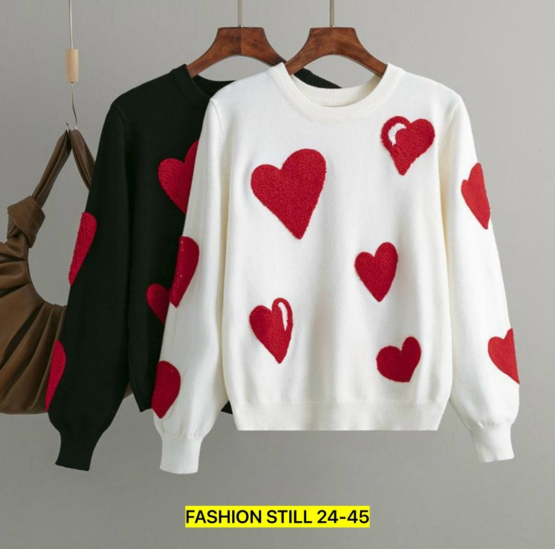 свитер с сердечками,джемпер с сердечками,shein qutie heart pattern drop shoulder sweater,свитер с узорами,модные свитера