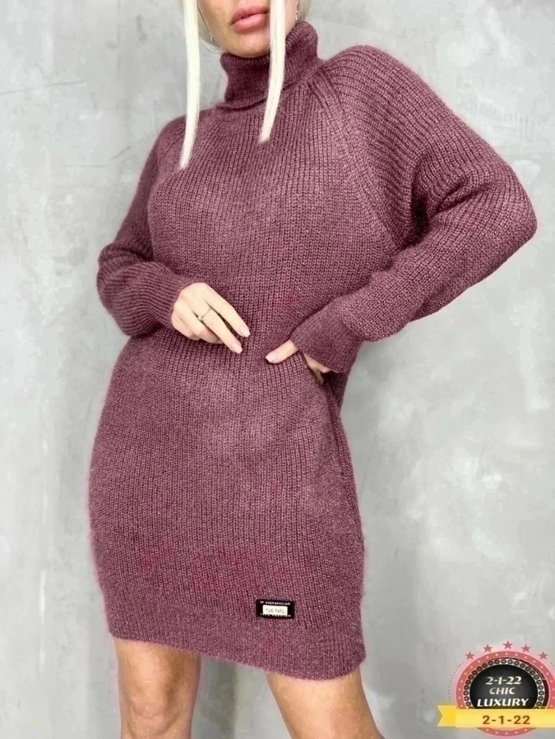 платье вязаное теплое,платье вязаное теплое welcomefashion,платье вязаное теплое welcomefashion 201270458,женское вязаное платье миди,платье вязаное