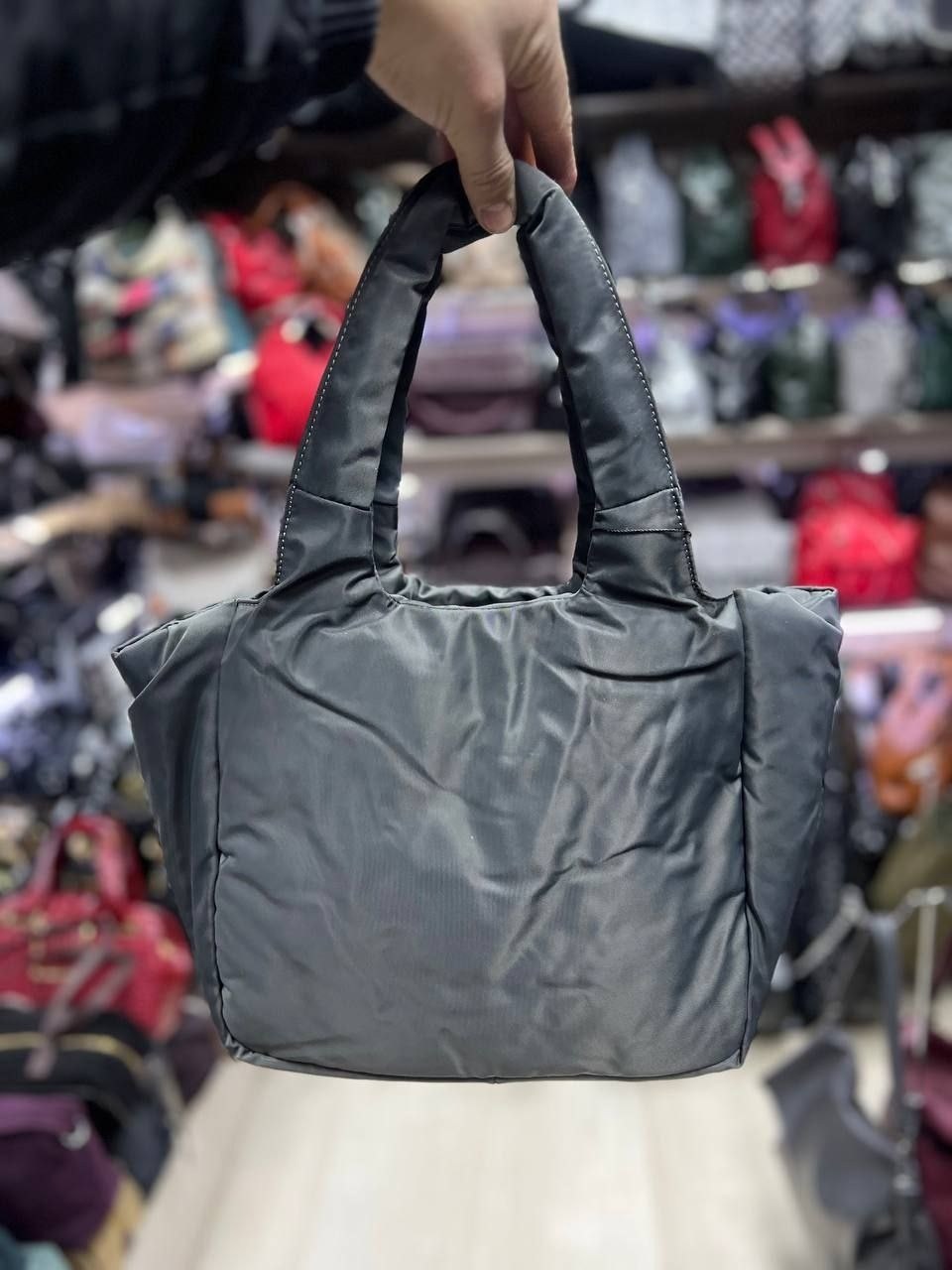 сумка,сумка стеганая болоньевая бежевая,женская сумка,сумка женская стеганая дутая,стеганая сумка