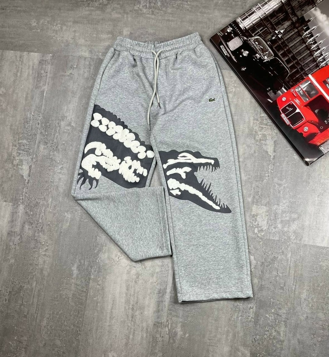 джинсы lacoste с крокодилом широкие,спортивные штаны,спортивные брюки,спортивные штаны мужские,бом прикс мужские спортивные брюки
