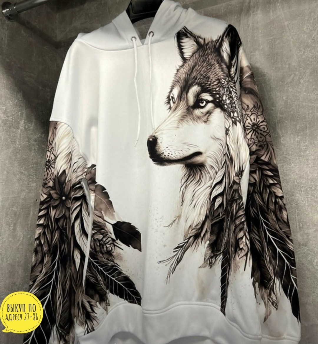 модная толстовка,толстовка с 3d принтом,мужская толстовка с 3d принтом,толстовка с капюшоном и рисунком волка,толстовка мужская волк