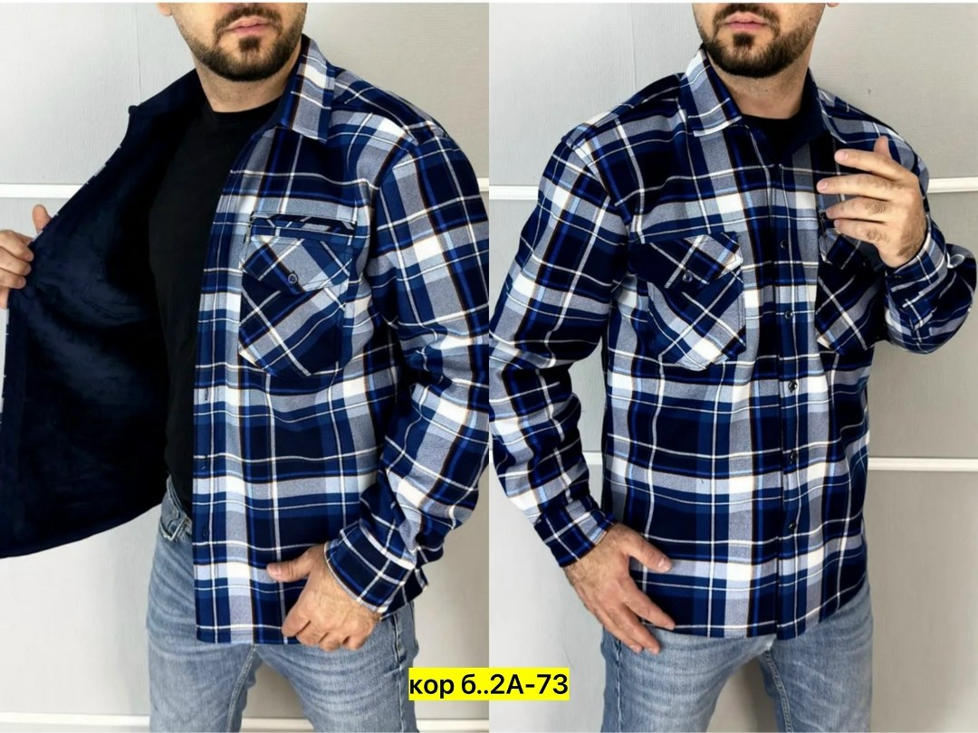 рубашка теплая на флисе,рубашка в клетку теплая h&h fashion,мужская рубашка,рубашка мужская на флисе,рубашка на флисе