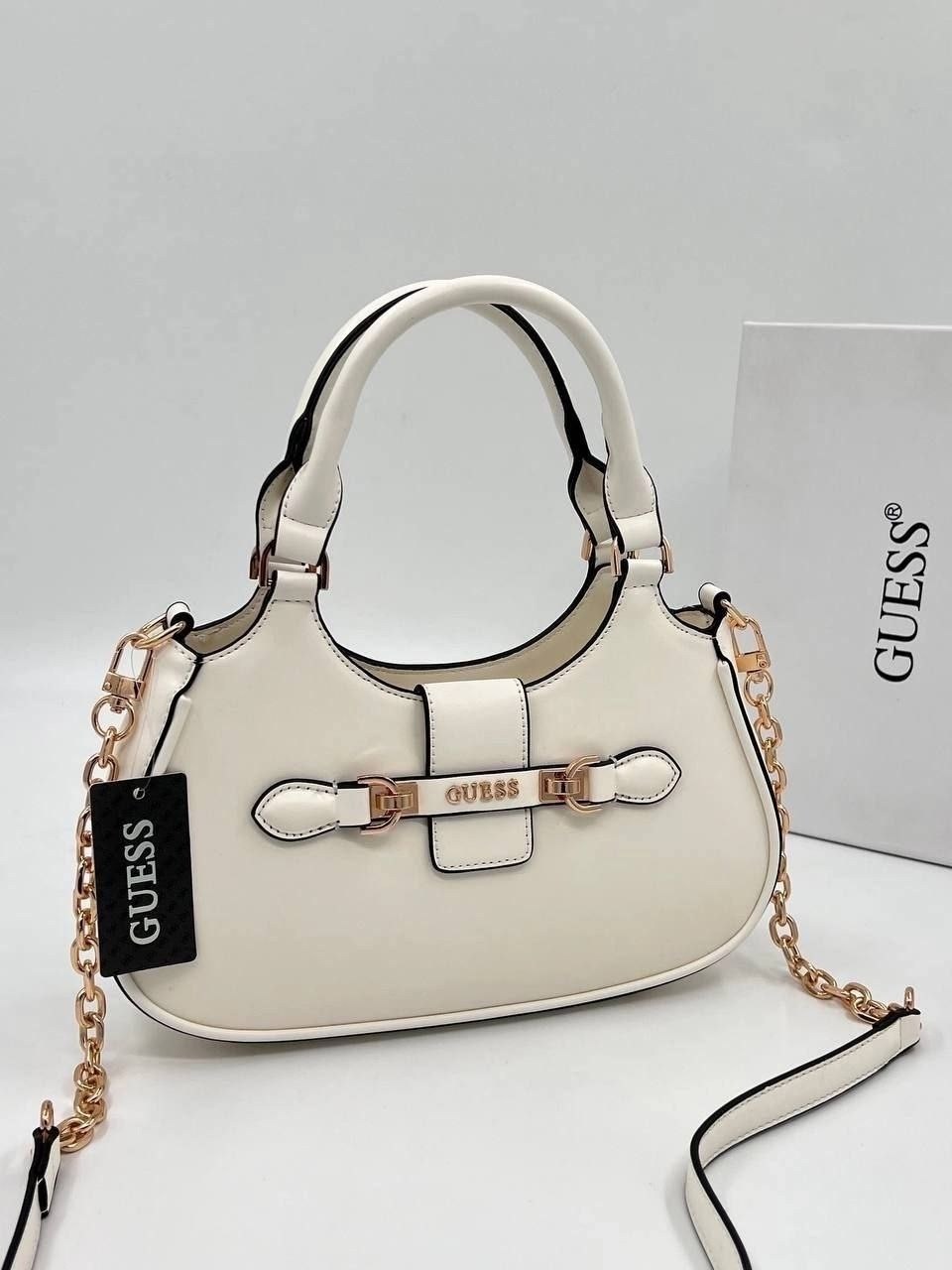 женская сумка guess,cумка guess,сумка через плечо guess,белая сумка guess,стильная сумка