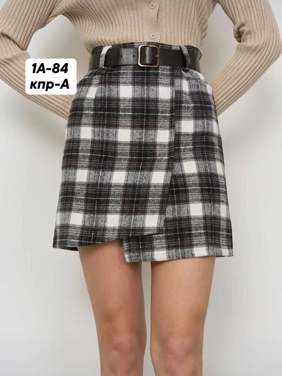 юбка теплая мини в клетку humming,юбка в клетку,прямая юбка,юбка,женская юбка мини в клетку