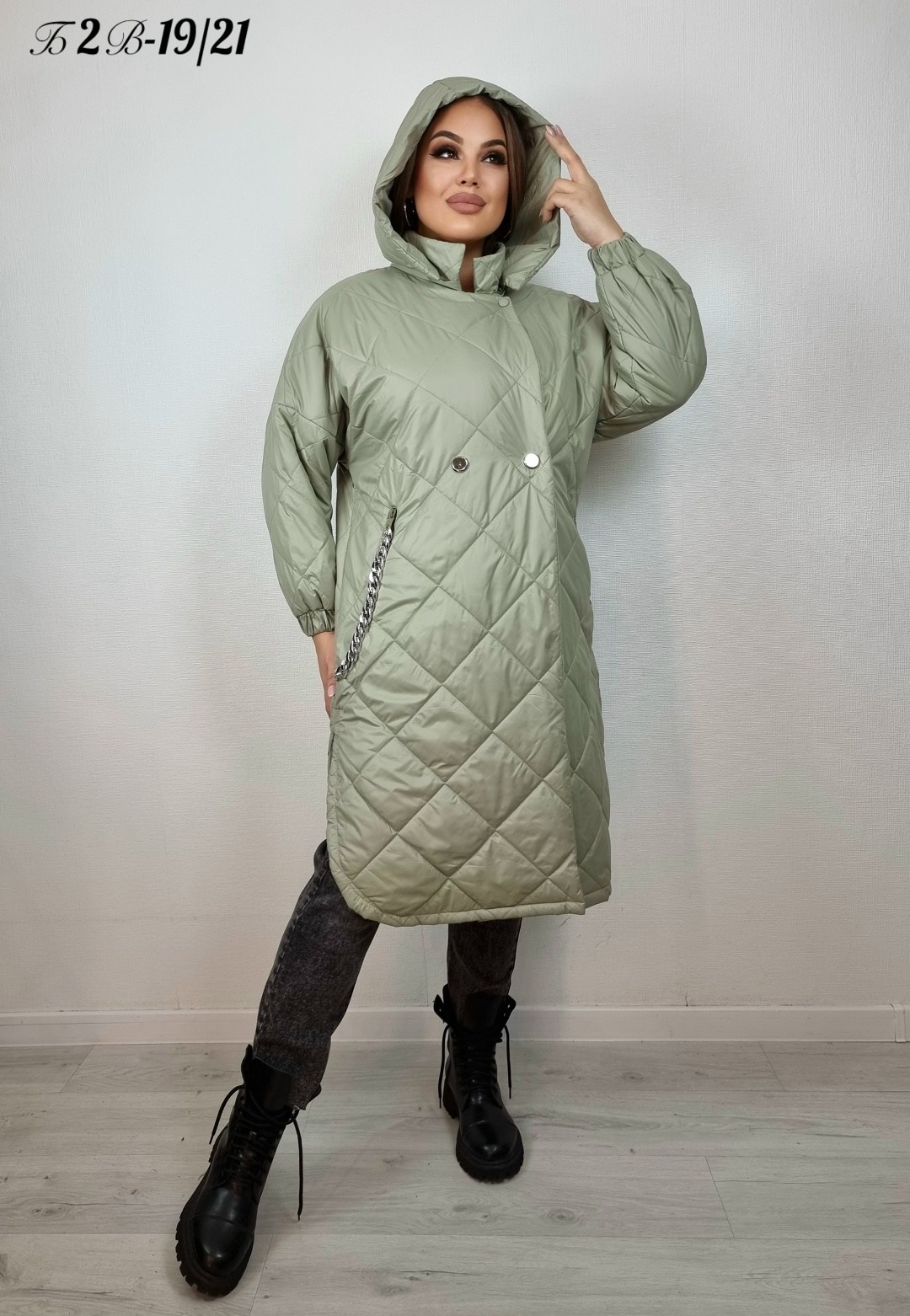 демисезонная куртка,женская демисезонная куртка,куртка удлиненная,куртка стеганая с капюшоном оверсайз,куртка
