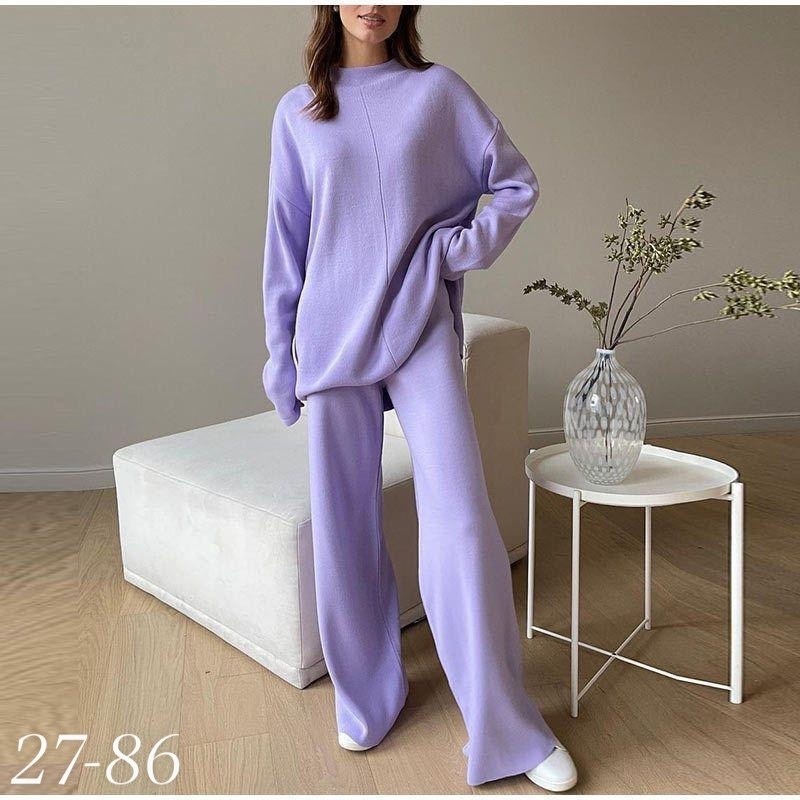 женский трикотажный брючный костюм,костюм с брюками,повседневный женский костюм,женский брючный костюм,костюм лапша с брюками женский