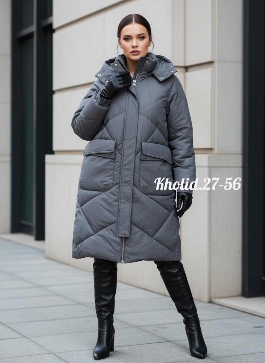 куртка зимняя длинная утепленная с капюшоном lucky fashion,пуховик зимний женский (куртка) удлиненный mako,пуховик женский,куртка женская,женская зимняя куртка