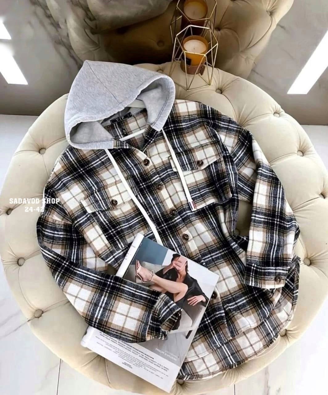 рубашка с капюшоном теплая,рубашка с капюшоном женская,рубашка в клетку sela,клетчатая рубашка с капюшоном,рубашка с капюшоном