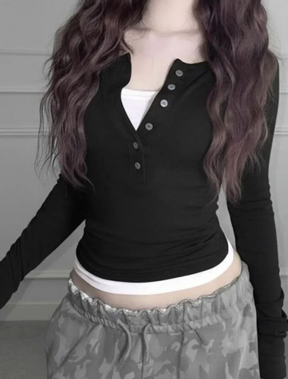 женский пуловер,с длинным рукавом,женская футболка с длинным рукавом,лонгслив с пуговицами,повседневная блузка