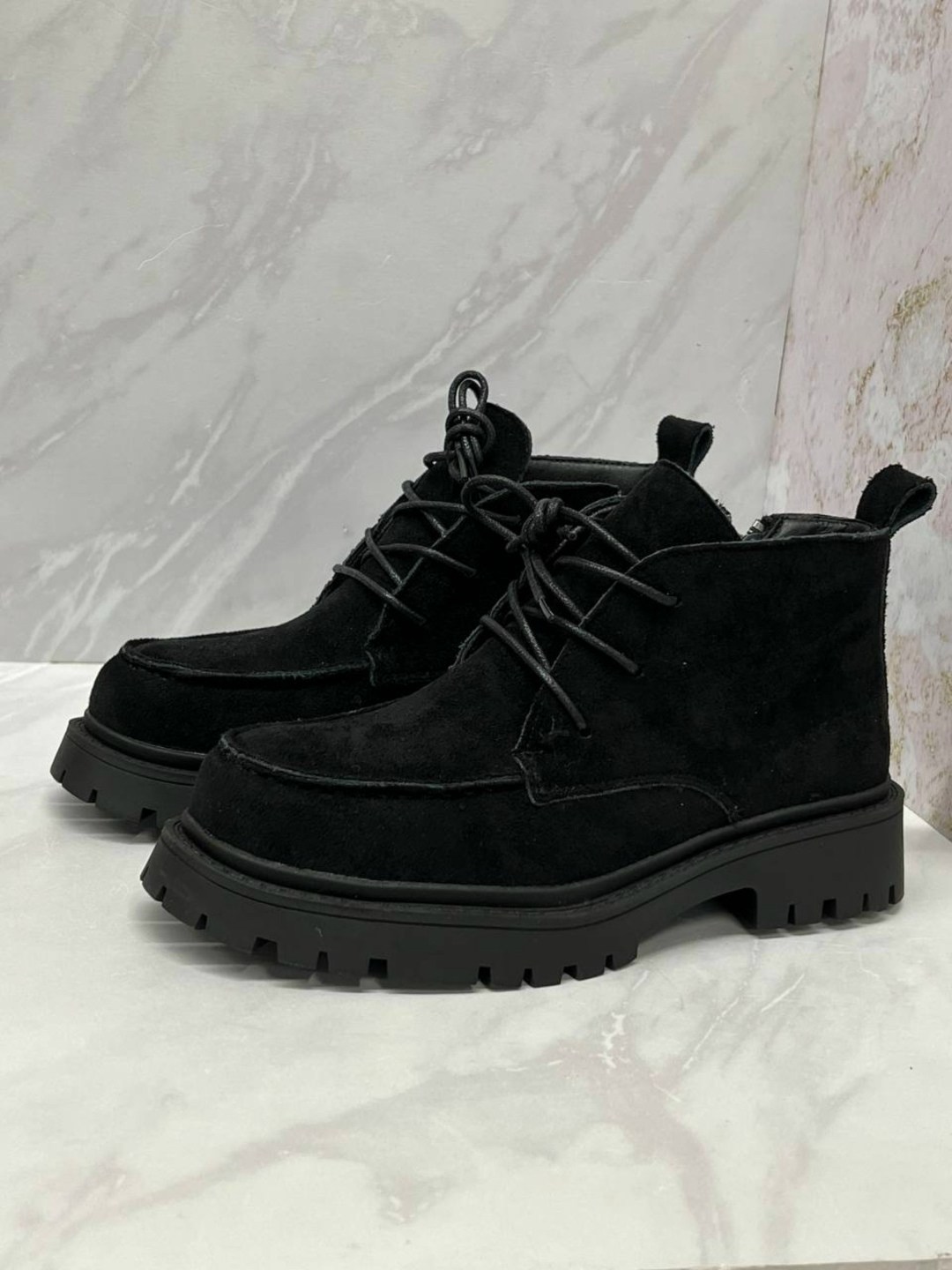 ,замшевые ботинки,ботинки женские, женская,ботинки замшевые черные