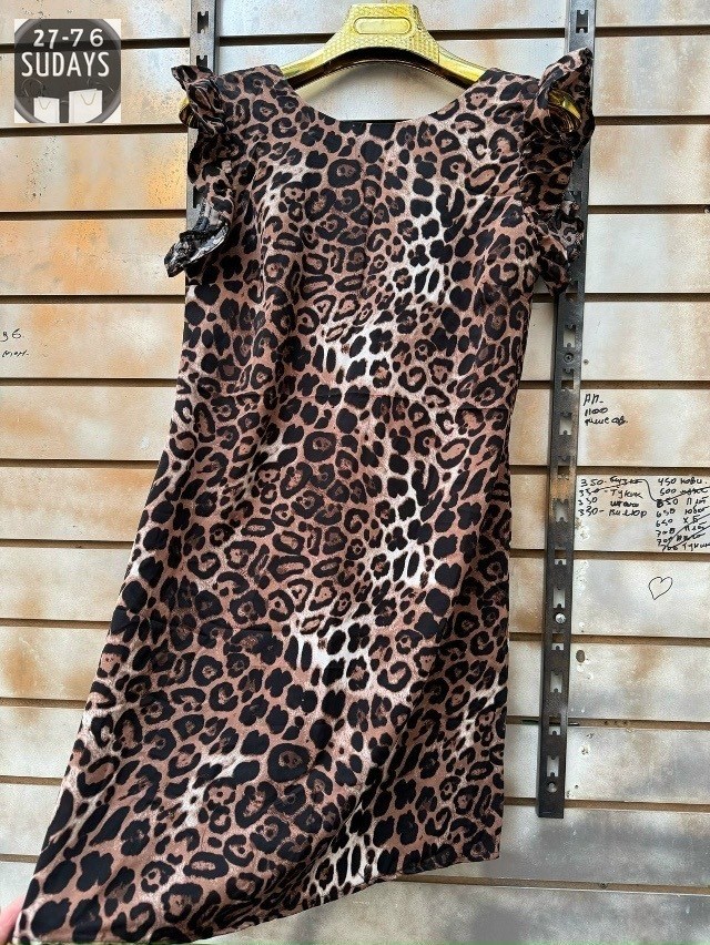 платье с леопардовым принтом,леопардовое трикотажное платье,платье женская,платье туника,летнее платье