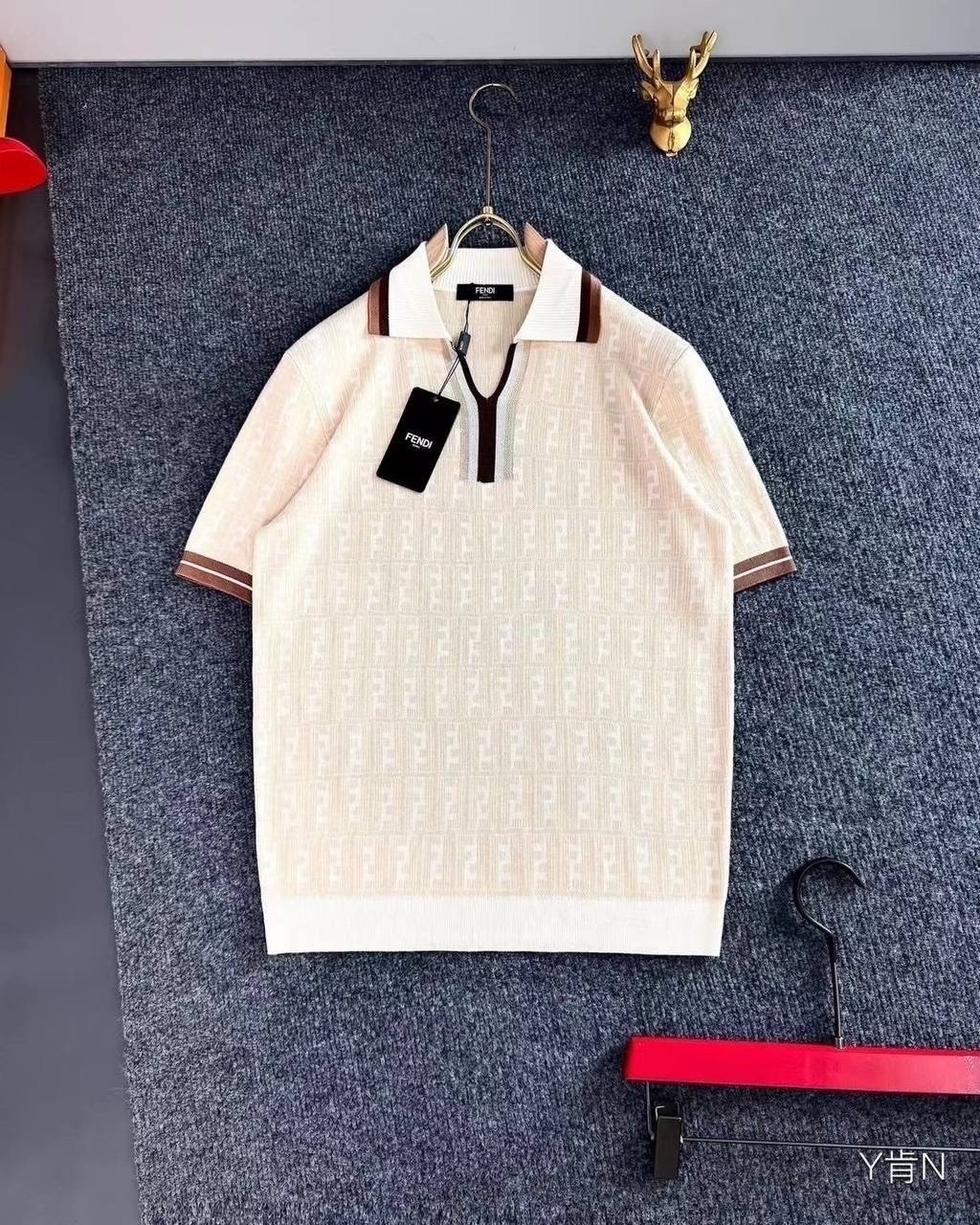 поло fendi,мужская мода,мужская кофта,поло с короткими рукавами,брендовые одежды