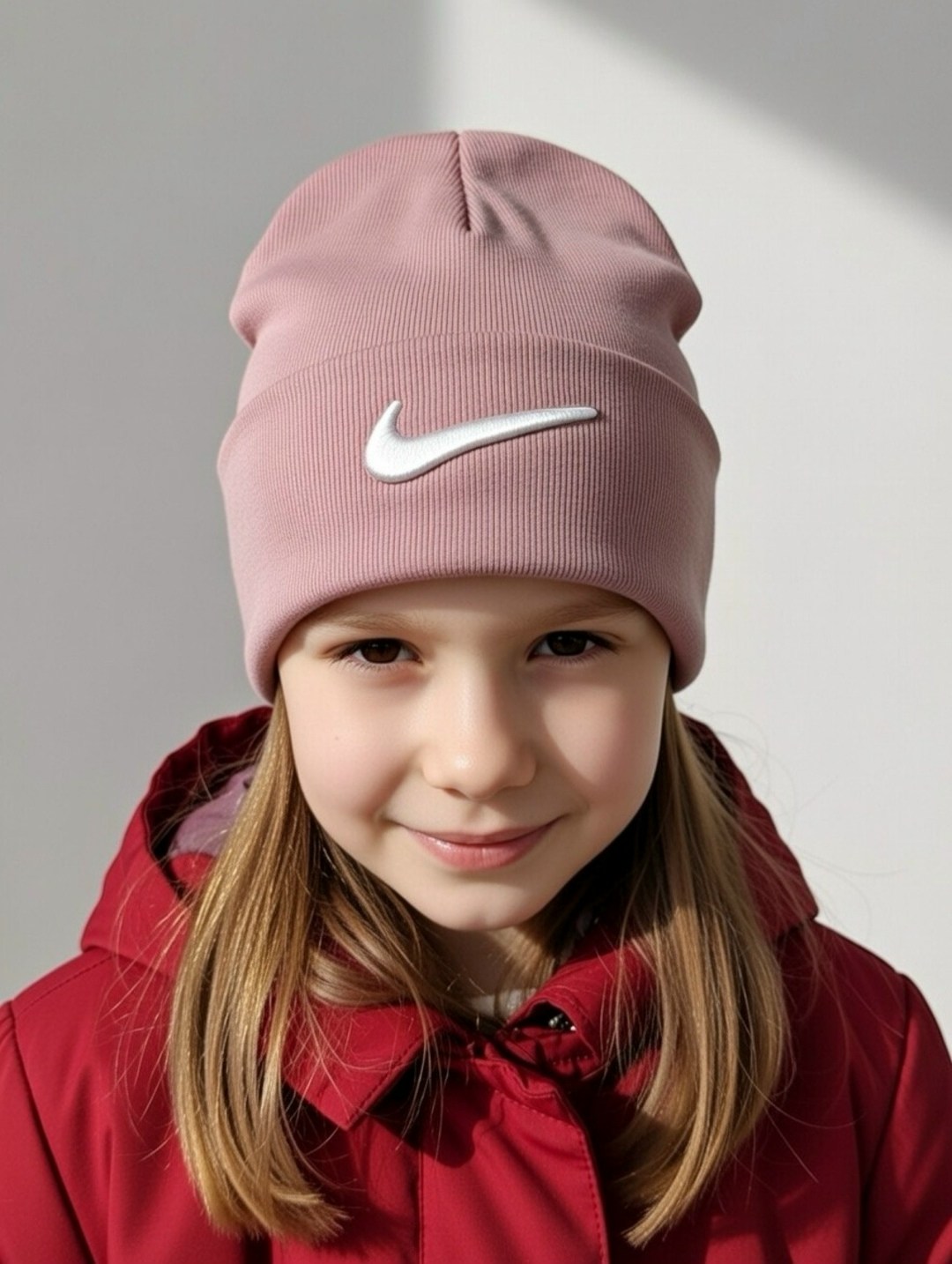 шапка для детей,шапка для девочек,шапки детские nike,розовая шапка,шапка nike