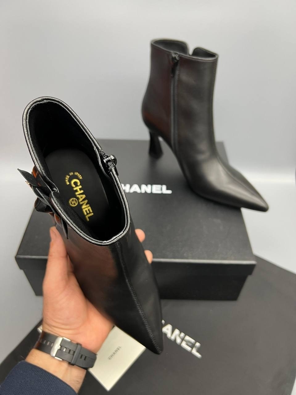 ботильоны chanel,женские ботильоны chanel,,ботильоны трендовые chanel bp-42870,ботильоны диор