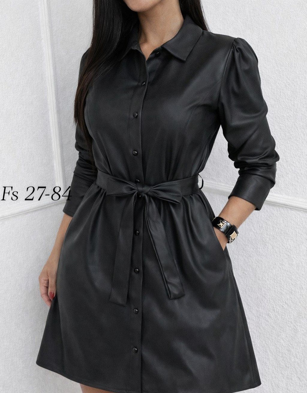 платье кожаное,модели платьев,платье кожаное женское,кожаное платье рубашка,платье из экокожи