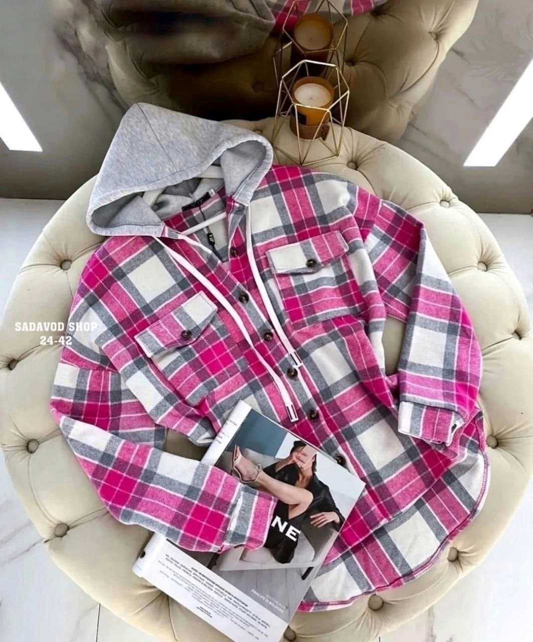 рубашка с капюшоном теплая,рубашка с капюшоном женская,рубашка в клетку sela,клетчатая рубашка с капюшоном,рубашка с капюшоном