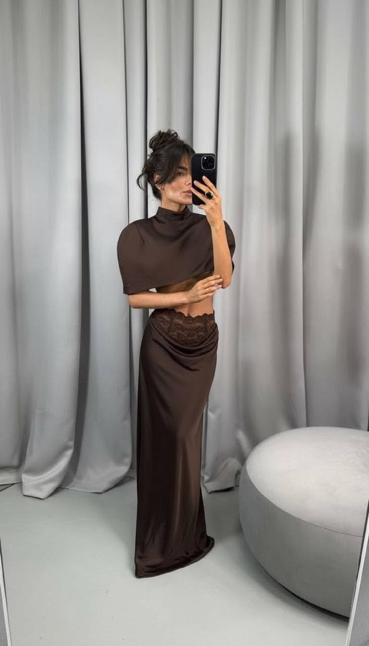 платье вечернее,стильный наряд,комплекты с юбками,костюм шелковый летний вечерний топ с юбкой