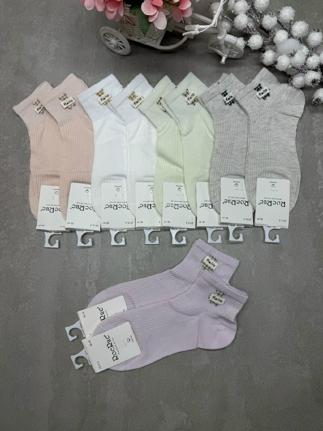 носки женские 10 пар,женские носки,носки женские короткие,носки женские р. 36-41 арт. 1315064,носки для женщин